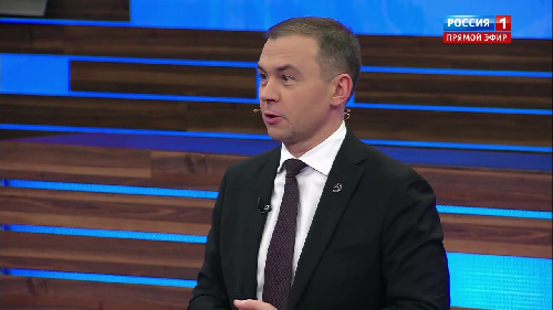 Юрий Афонин в эфире «России-1»: «Сталинград» – лучшее имя для ледокола в год 80-летия Великой Победы